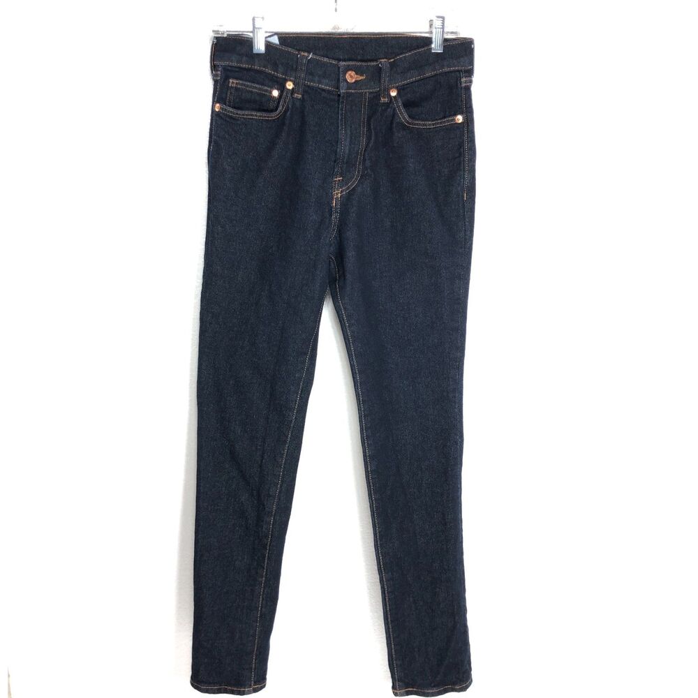 H&M DENIM Women’s Skinny Coupe Moulante Jeans 30/32 Dark Blue Stretch Denim